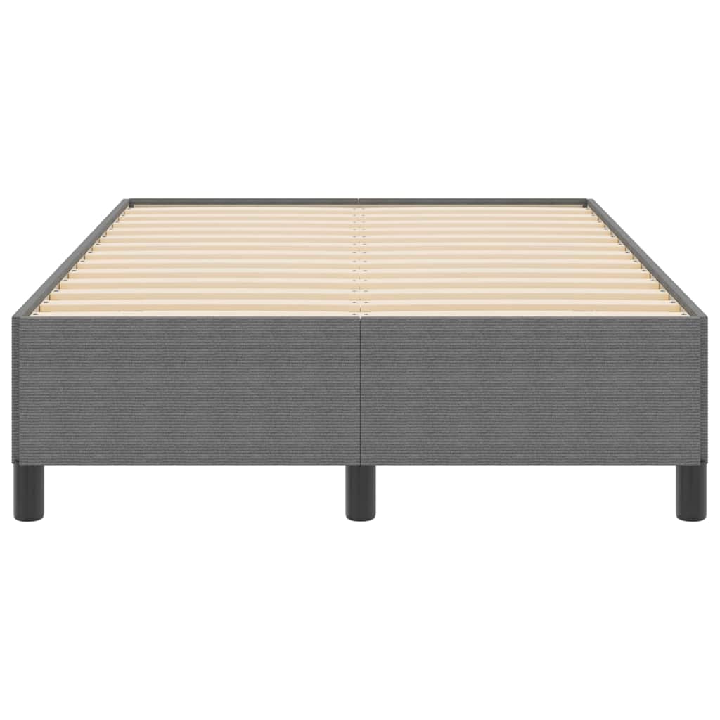 vidaXL Łóżko sprężynowe jasnoszary 120 x 190 cm Tkanina sztruksowa