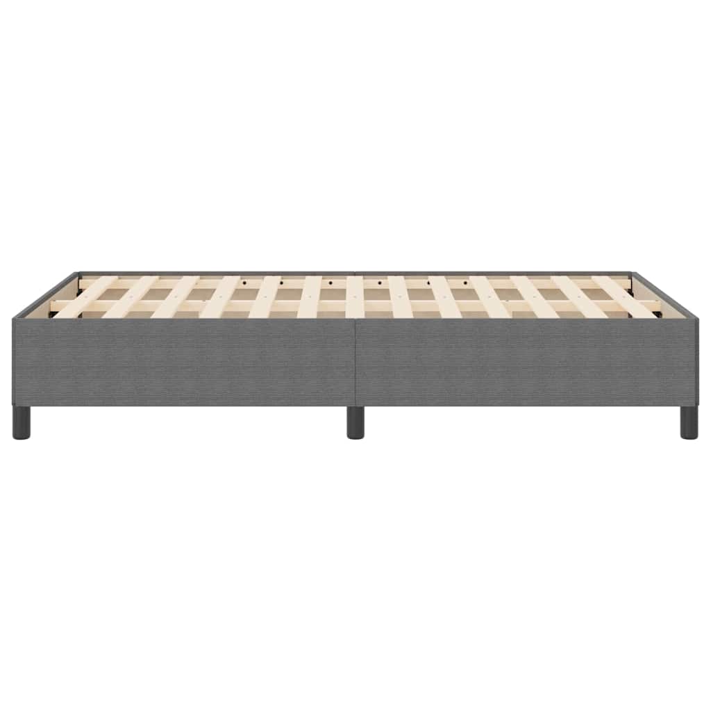 vidaXL Łóżko sprężynowe jasnoszary 120 x 190 cm Tkanina sztruksowa