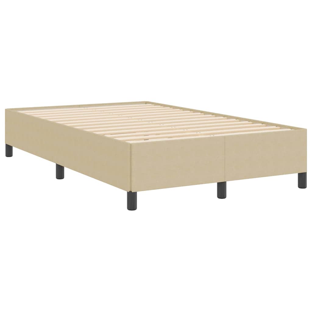 vidaXL Łóżko sprężynowe Szary zielony 120 x 190 cm Tkanina sztruksowa