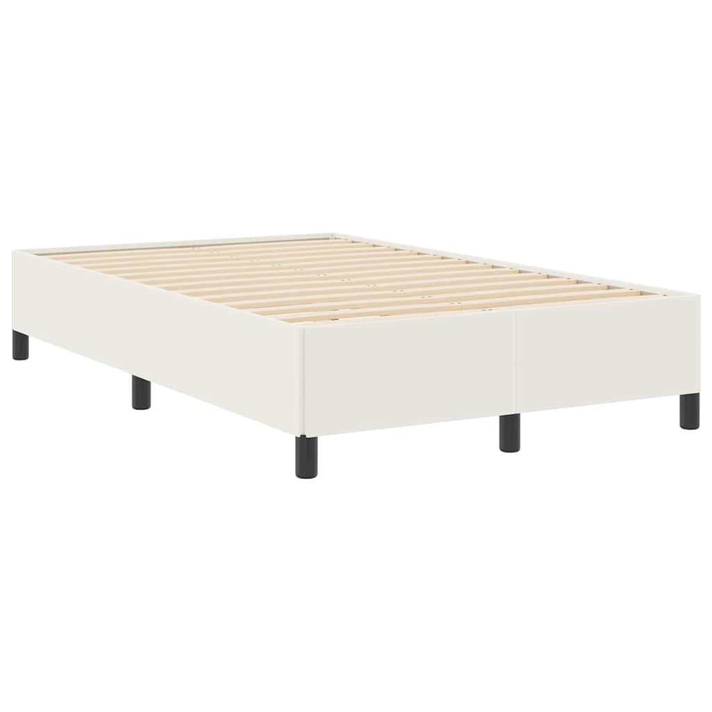 vidaXL Łóżko sprężynowe kremowy 120 x 200 cm Tkanina sztruksowa