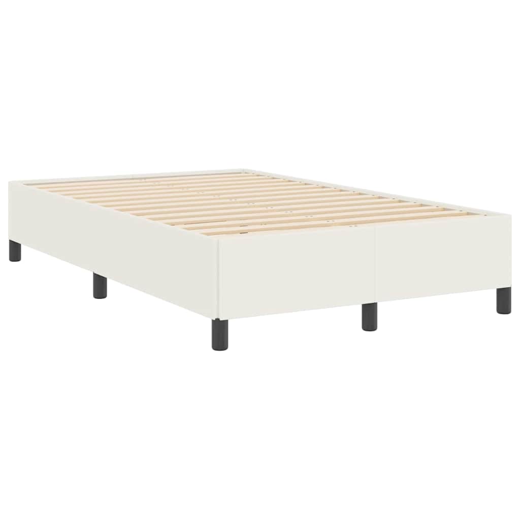 vidaXL Łóżko sprężynowe kremowy 120 x 200 cm Tkanina sztruksowa
