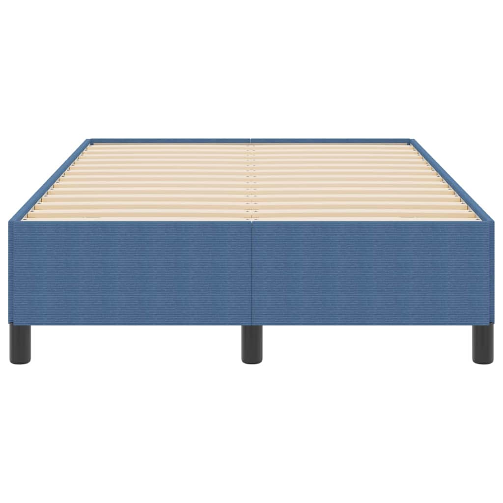 vidaXL Łóżko sprężynowe niebieski 120 x 200 cm Tkanina sztruksowa