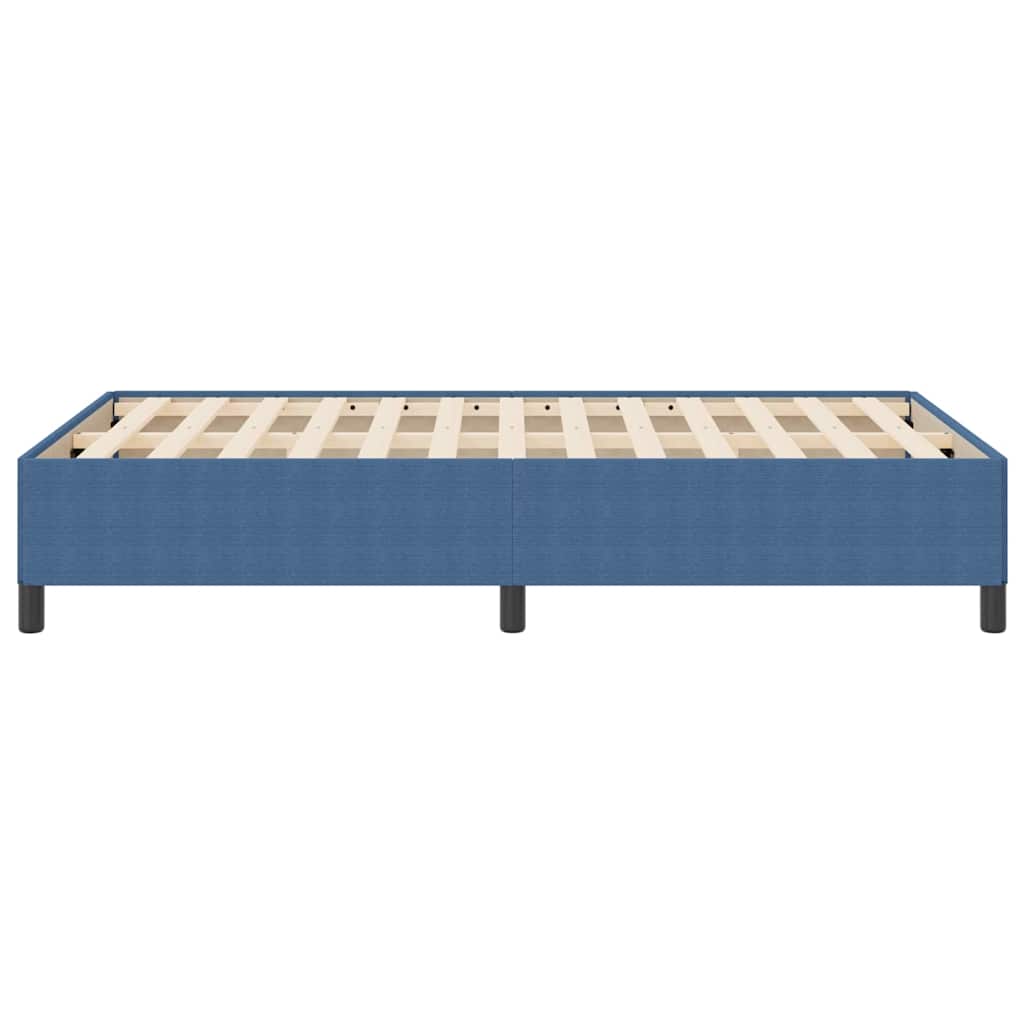 vidaXL Łóżko sprężynowe niebieski 120 x 200 cm Tkanina sztruksowa