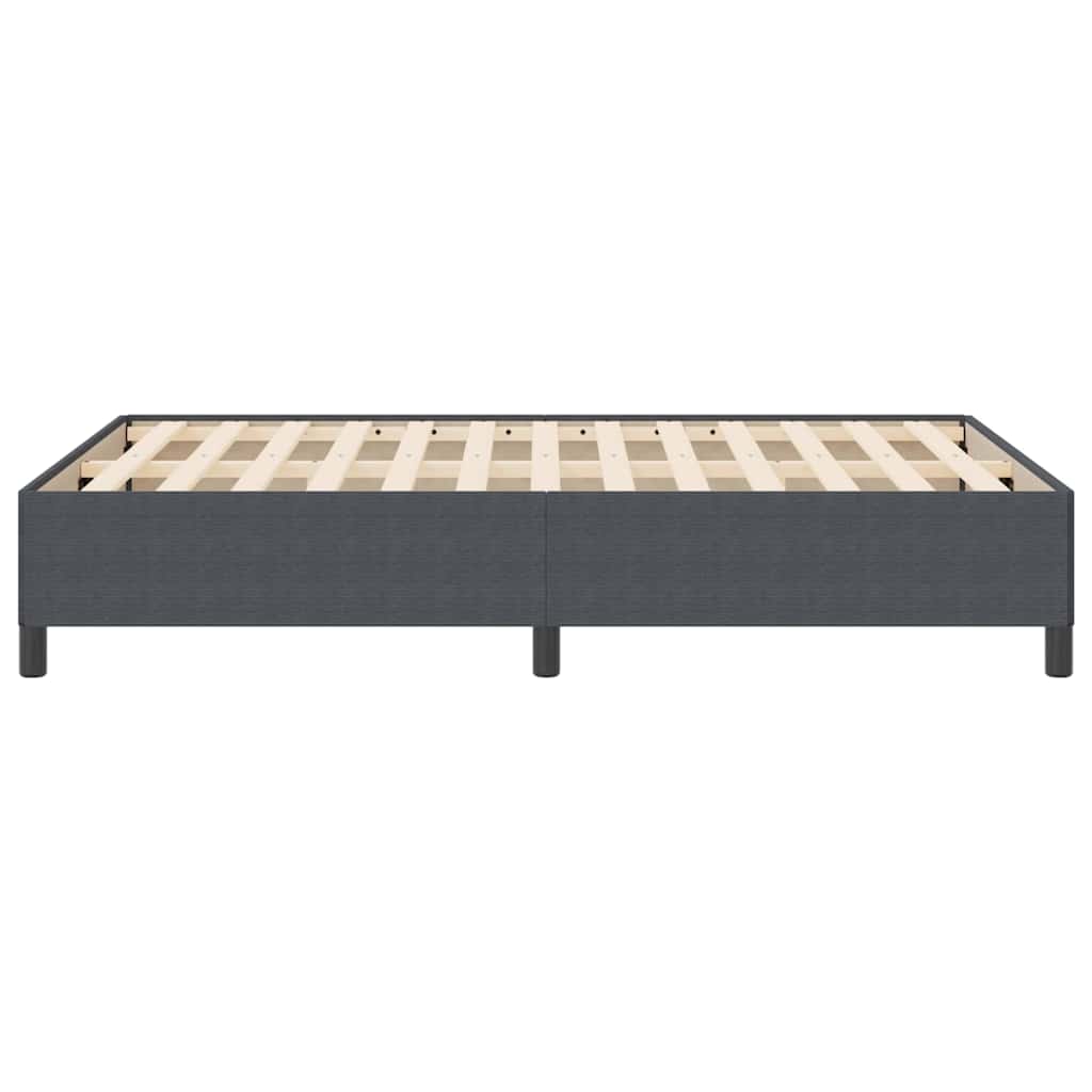 vidaXL Łóżko sprężynowe ciemnoszary 140 x 190 cm Tkanina sztruksowa