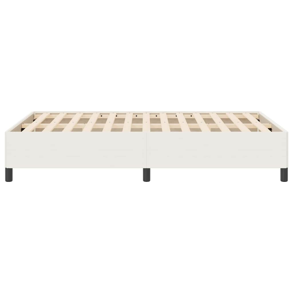 vidaXL Łóżko sprężynowe kremowy 140 x 200 cm Tkanina sztruksowa