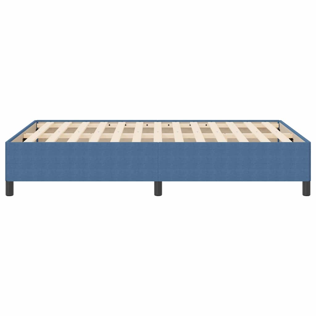 vidaXL Łóżko sprężynowe niebieski 140 x 200 cm Tkanina sztruksowa