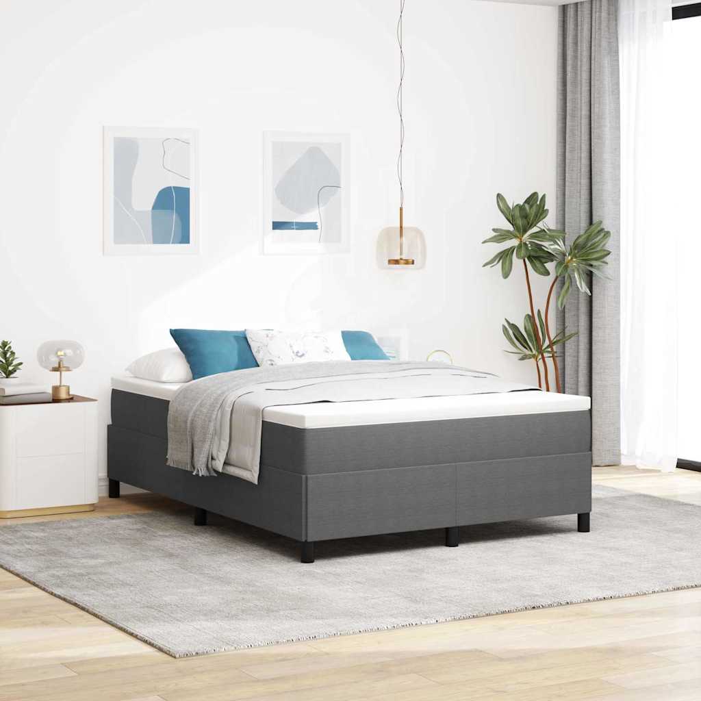 vidaXL Łóżko sprężynowe jasnoszary 160 x 200 cm Tkanina sztruksowa
