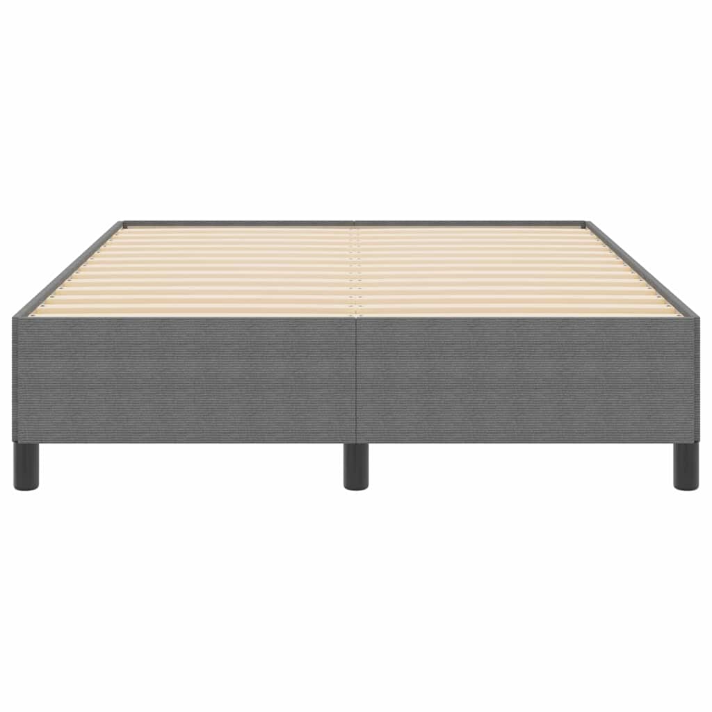 vidaXL Łóżko sprężynowe jasnoszary 160 x 200 cm Tkanina sztruksowa