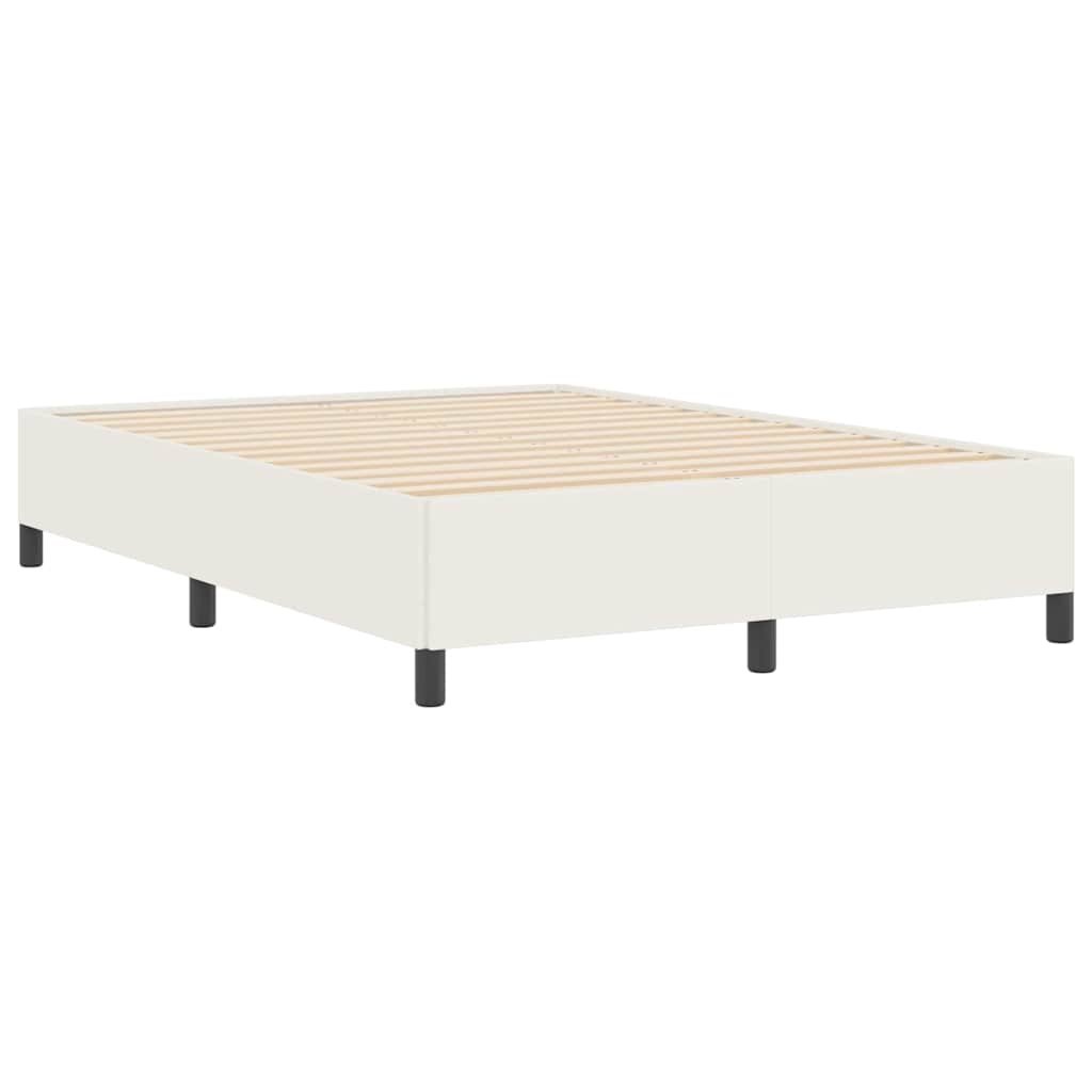 vidaXL Łóżko sprężynowe kremowy 160 x 200 cm Tkanina sztruksowa
