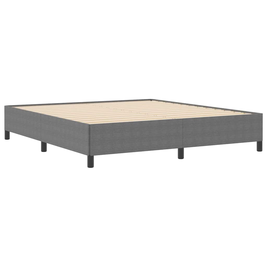 vidaXL Łóżko sprężynowe jasnoszary 180 x 200 cm Tkanina sztruksowa