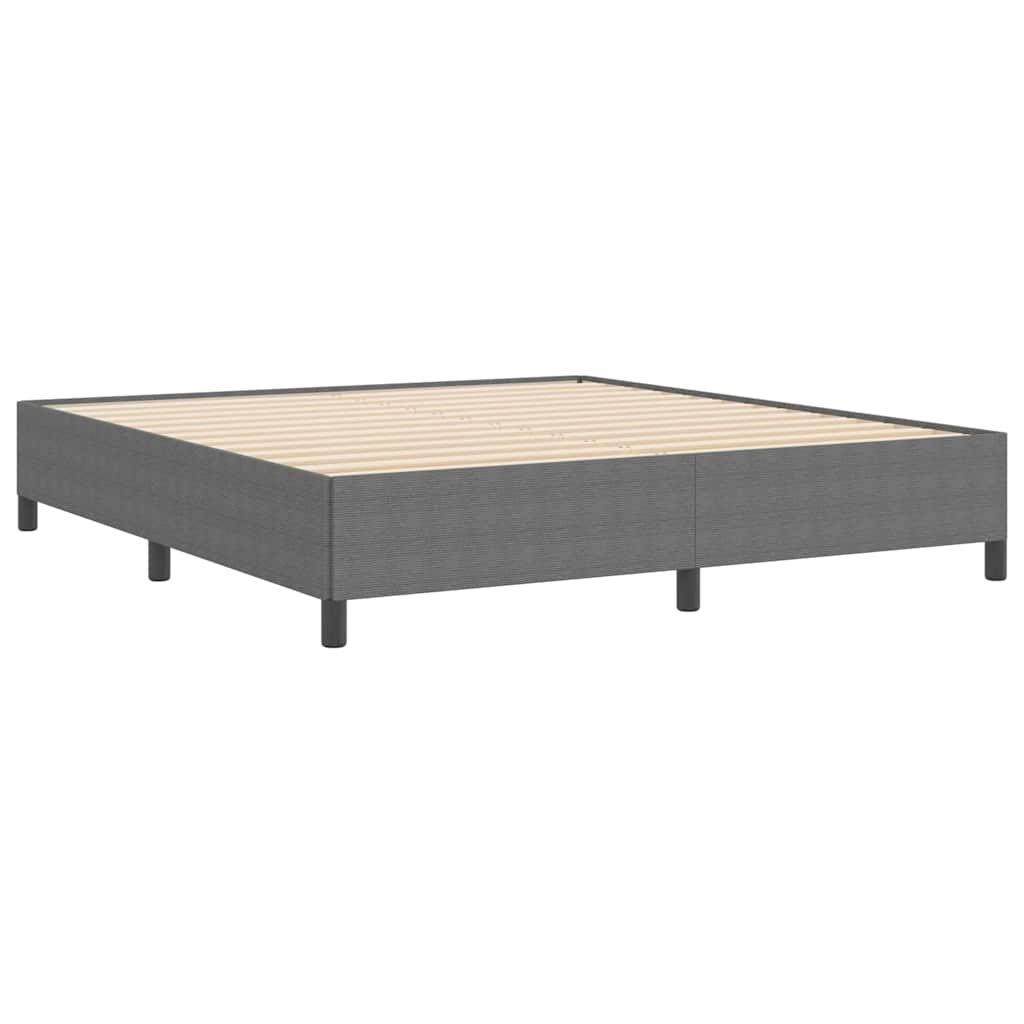 vidaXL Łóżko sprężynowe jasnoszary 180 x 200 cm Tkanina sztruksowa
