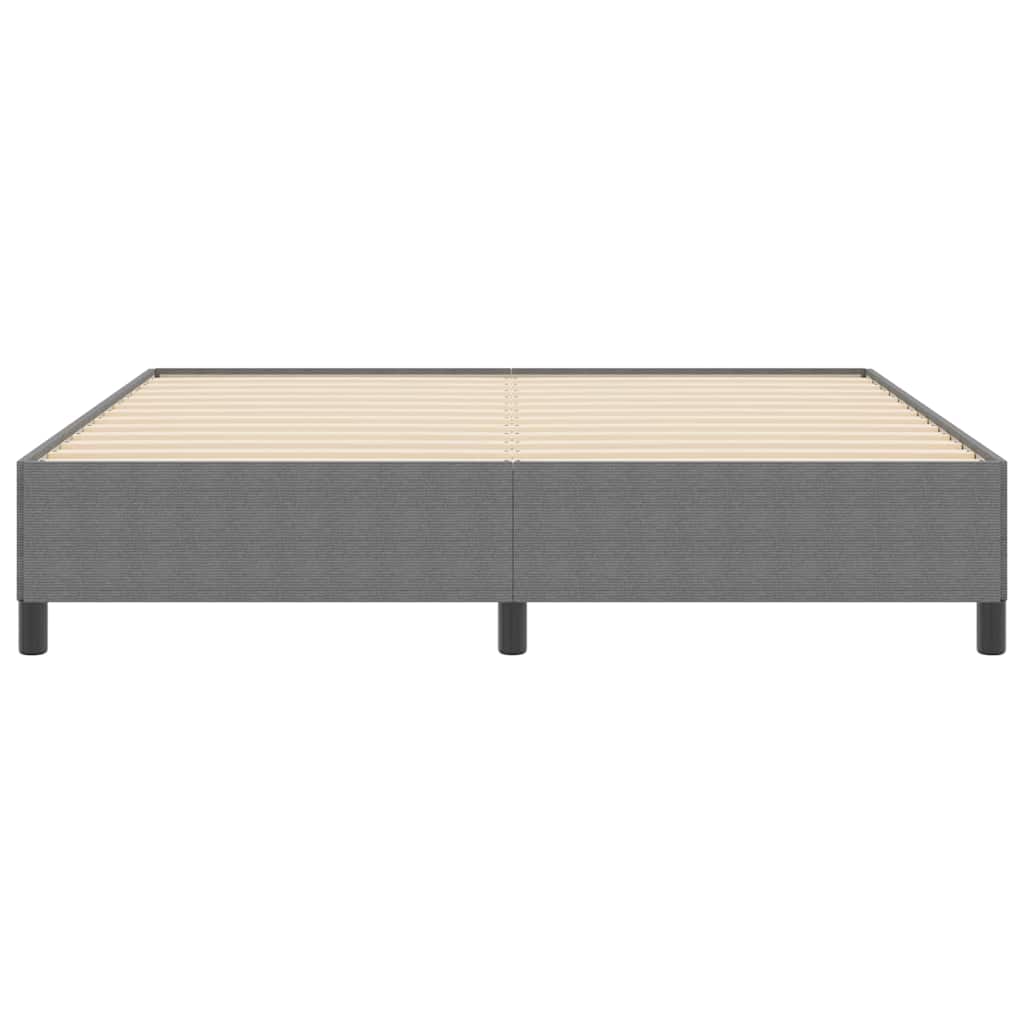 vidaXL Łóżko sprężynowe jasnoszary 180 x 200 cm Tkanina sztruksowa