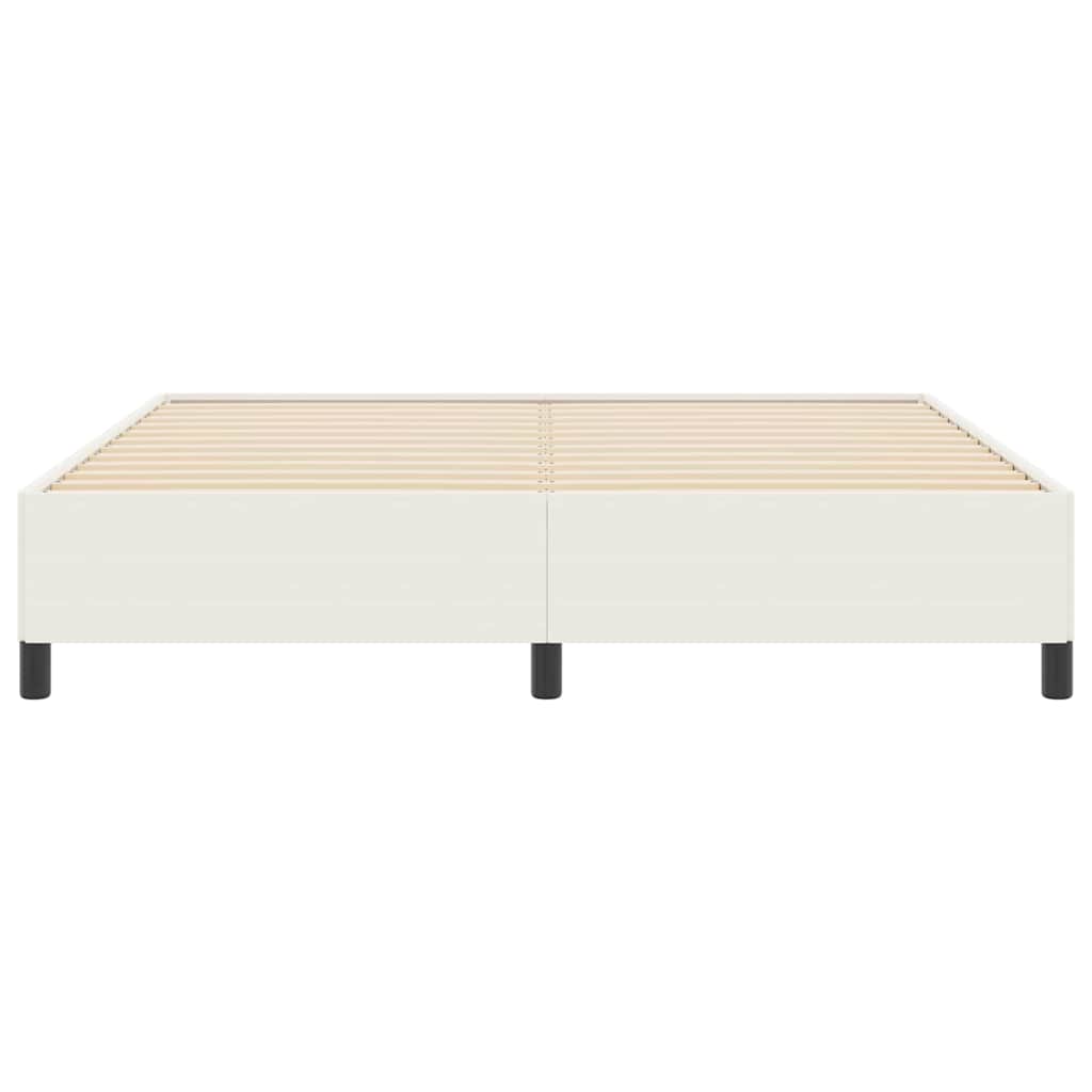 vidaXL Łóżko sprężynowe kremowy 180 x 200 cm Tkanina sztruksowa