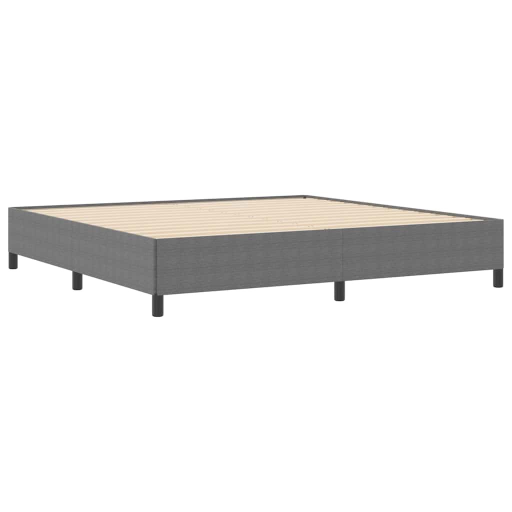 vidaXL Łóżko sprężynowe jasnoszary 200 x 200 cm Tkanina sztruksowa