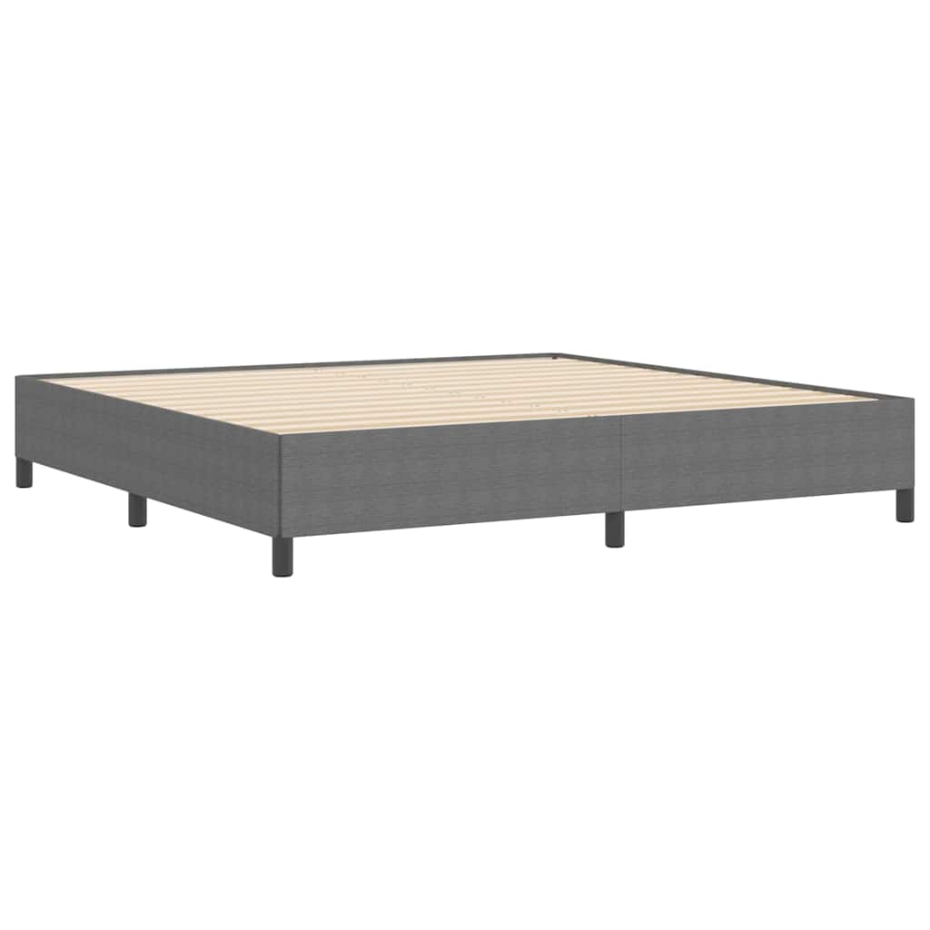vidaXL Łóżko sprężynowe jasnoszary 200 x 200 cm Tkanina sztruksowa