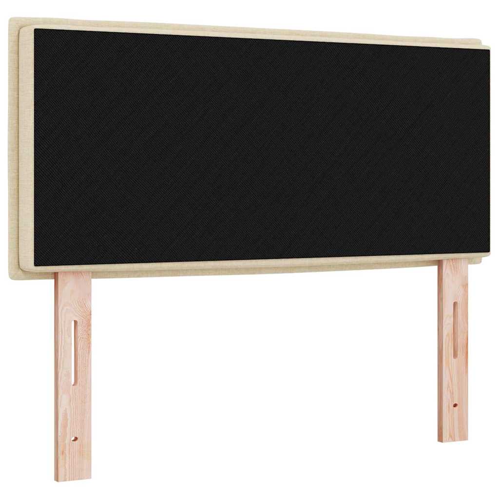 vidaXL Zagłówek Kremowy 80 cm tkanina