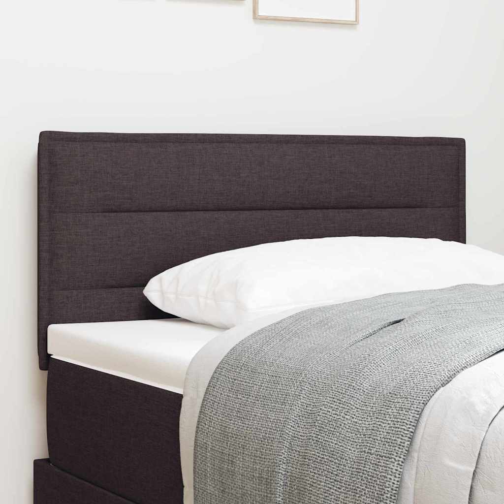 vidaXL Zagłówek Ciemny brąz 90 cm tkanina