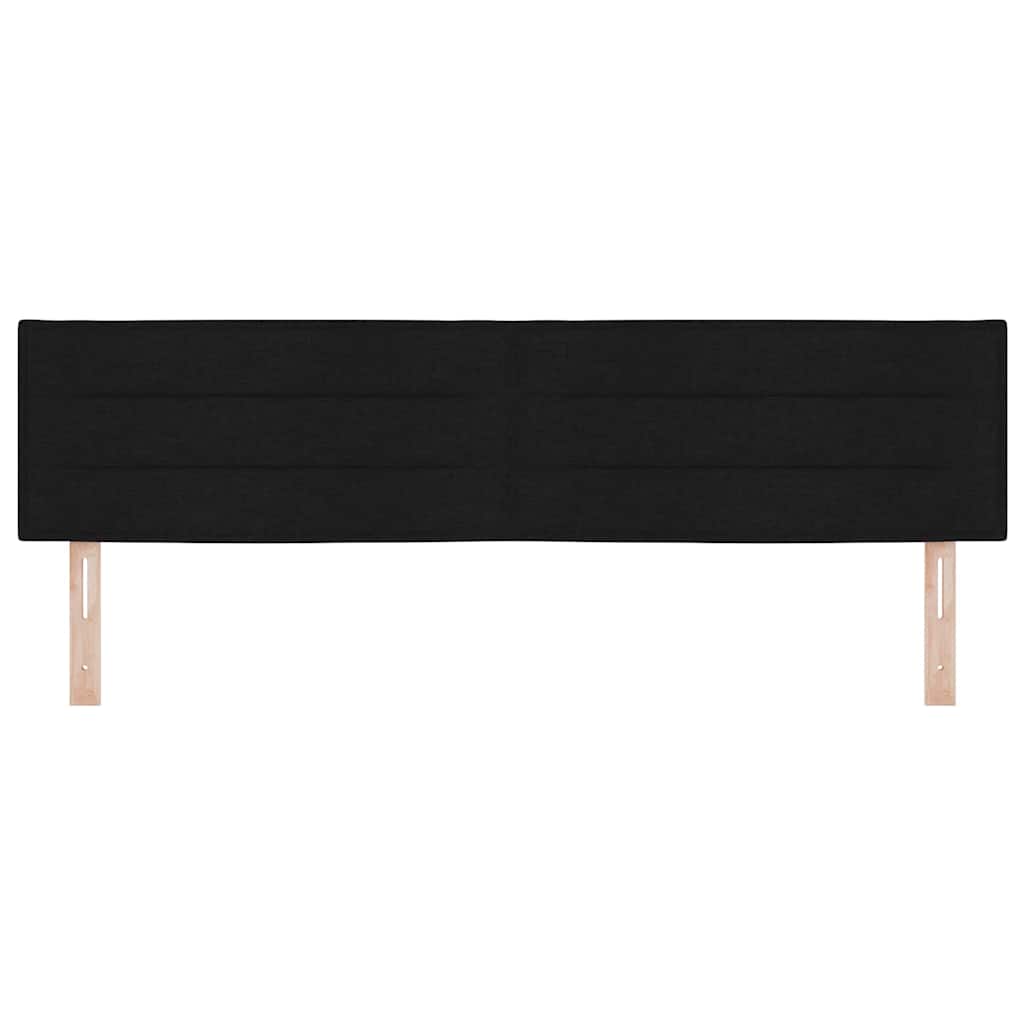 vidaXL Zagłówek Czarny 180 cm tkanina