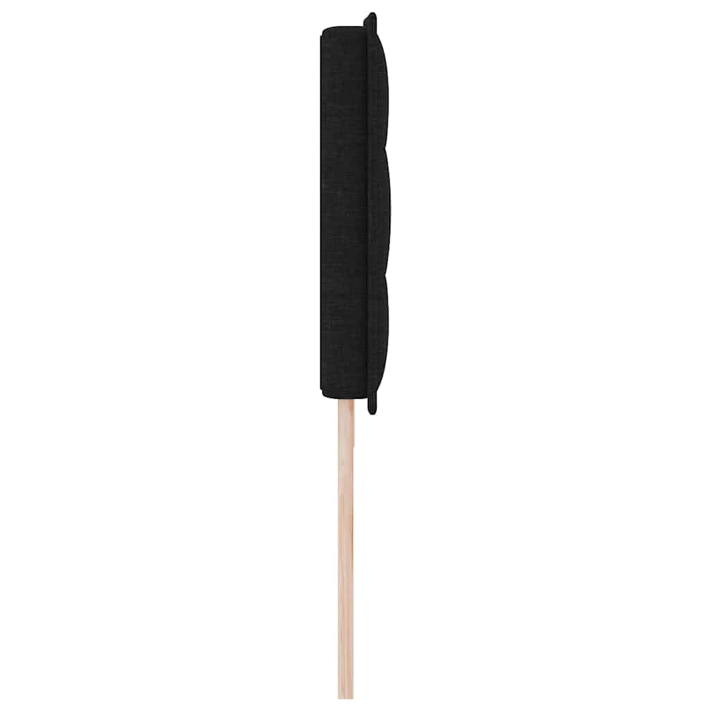 vidaXL Zagłówek Czarny 200 cm tkanina