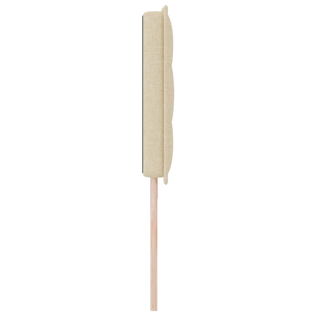 vidaXL Zagłówek Kremowy 200 cm tkanina