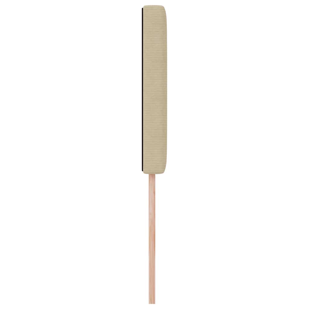 vidaXL Zagłówek Jasnozielony szary 80 cm Tkanina sztruksowa