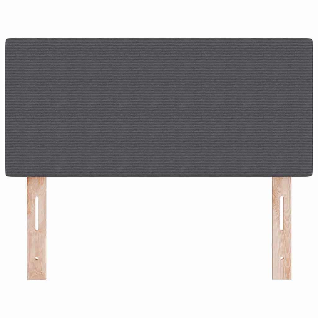 vidaXL Zagłówek Ciemnoszary 100 cm Tkanina sztruksowa