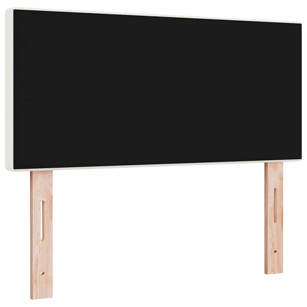 vidaXL Zagłówek Kremowy 100 cm Tkanina sztruksowa