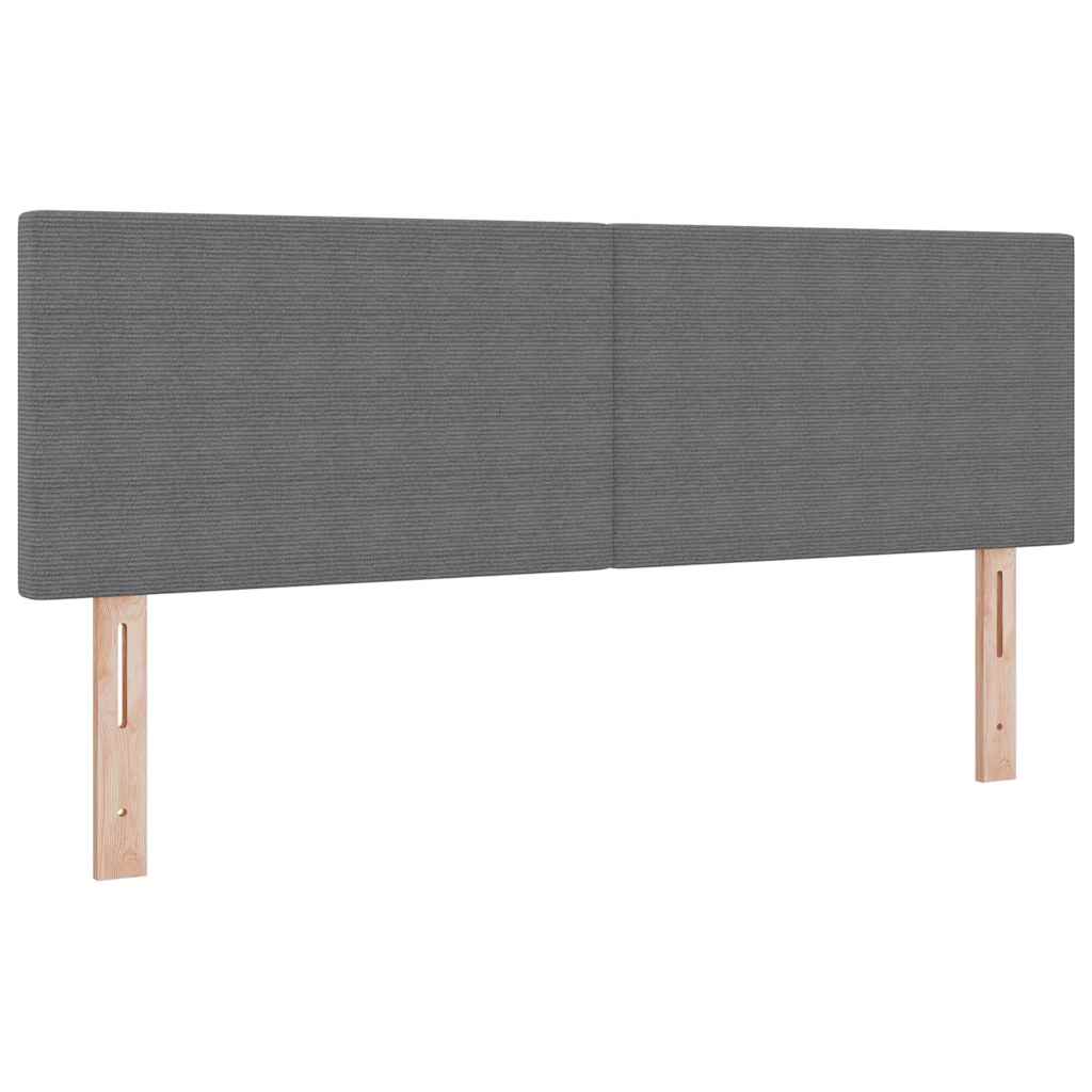 vidaXL Zagłówek Jasnoszary 160 cm Tkanina sztruksowa