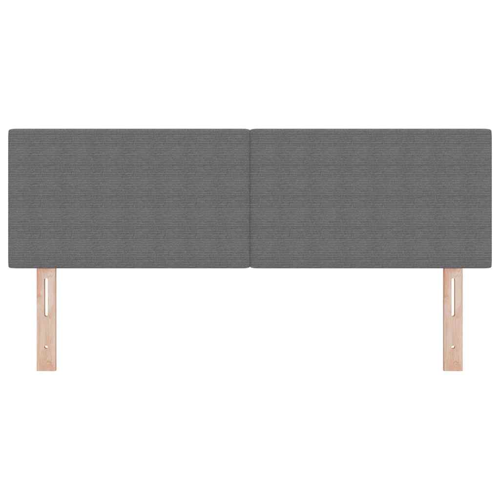 vidaXL Zagłówek Jasnoszary 160 cm Tkanina sztruksowa
