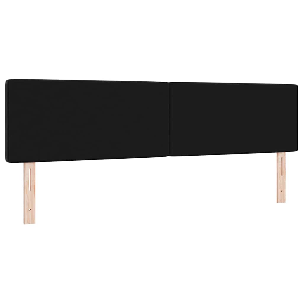 vidaXL Zagłówek Czarny 180 cm Aksamit