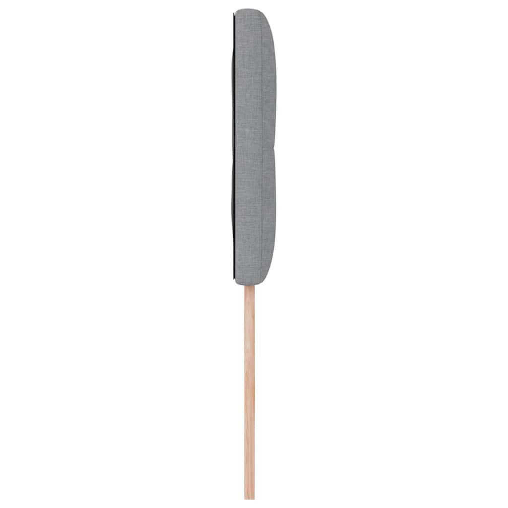 vidaXL Zagłówek regulowany pod względem wysokości Jasnoszary 80 cm