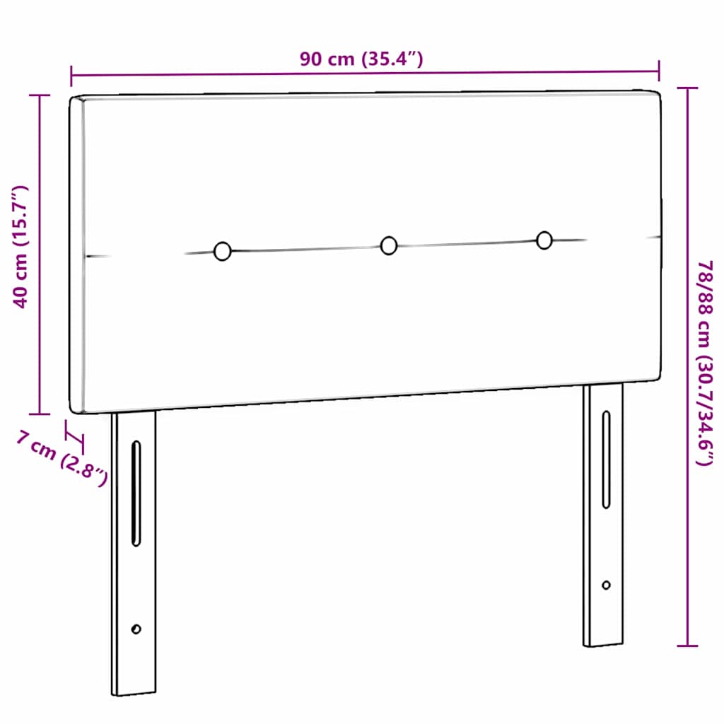 vidaXL Zagłówek regulowany pod względem wysokości Ciemnoszary tkanina