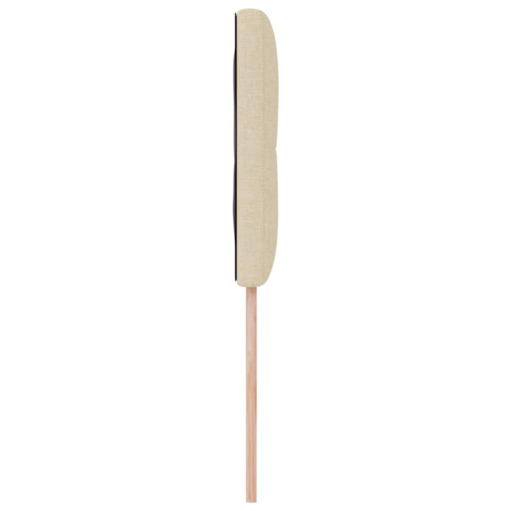 vidaXL Zagłówek regulowany pod względem wysokości Kremowy 90 cm