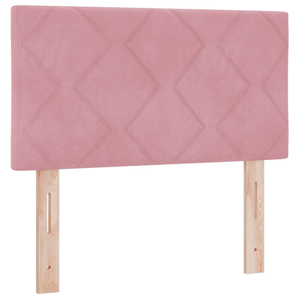 vidaXL Zagłówek Różowy 80 cm Aksamit