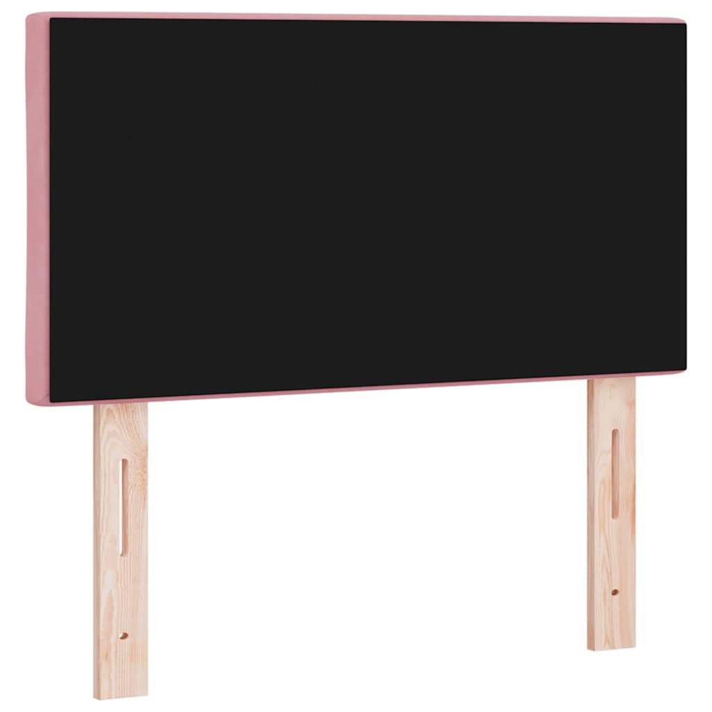 vidaXL Zagłówek Różowy 80 cm Aksamit