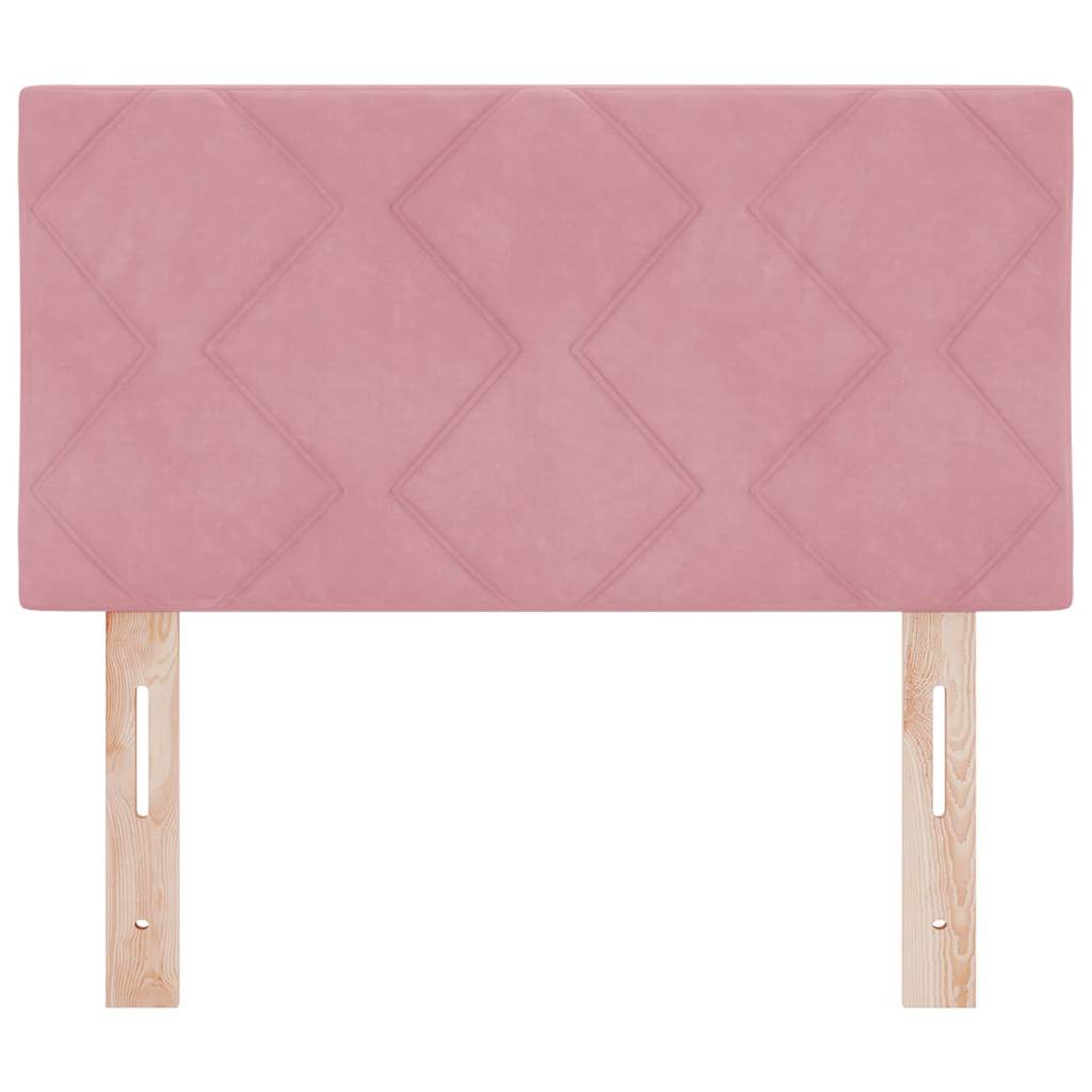 vidaXL Zagłówek Różowy 80 cm Aksamit