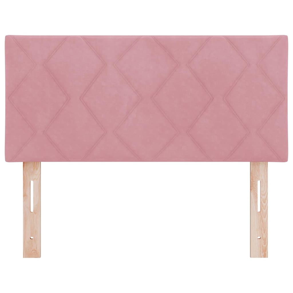 vidaXL Zagłówek Różowy 90 cm Aksamit