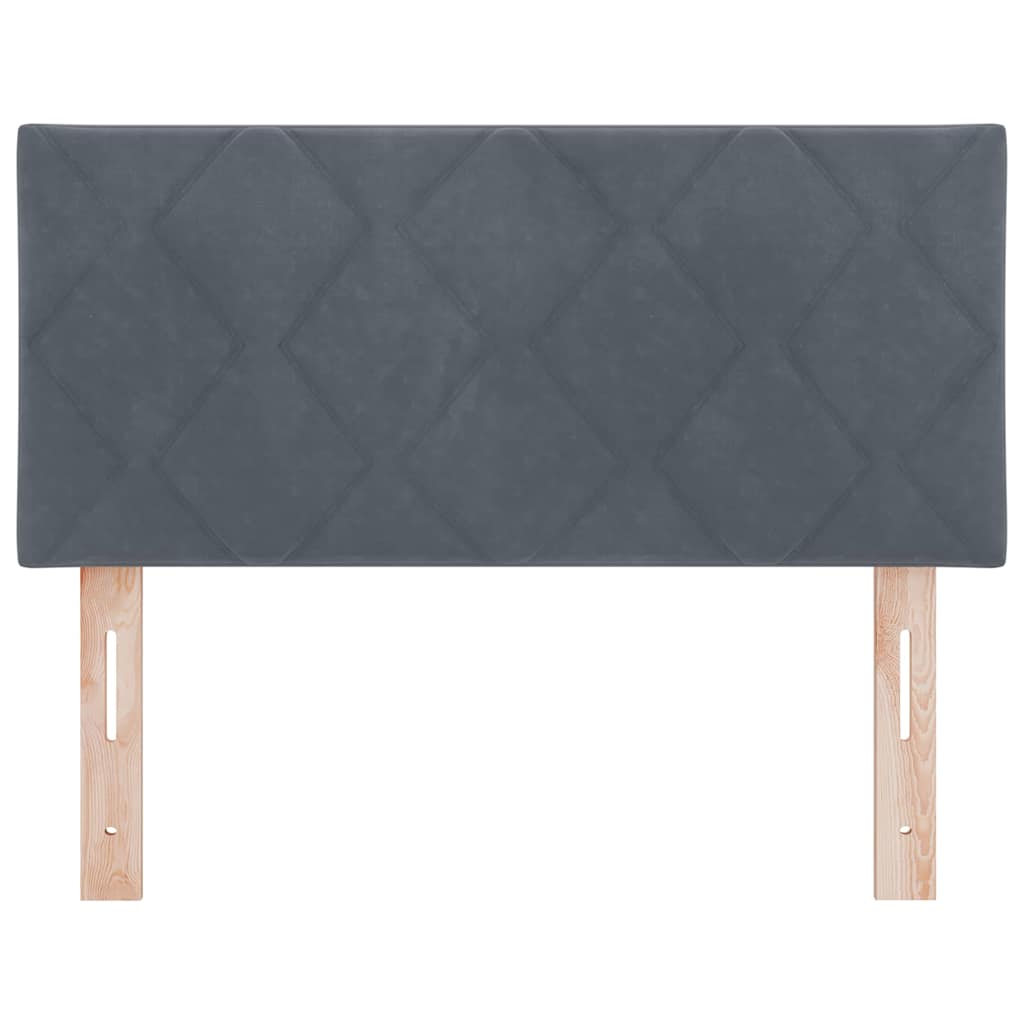 vidaXL Zagłówek Ciemnoszary 100 cm Aksamit