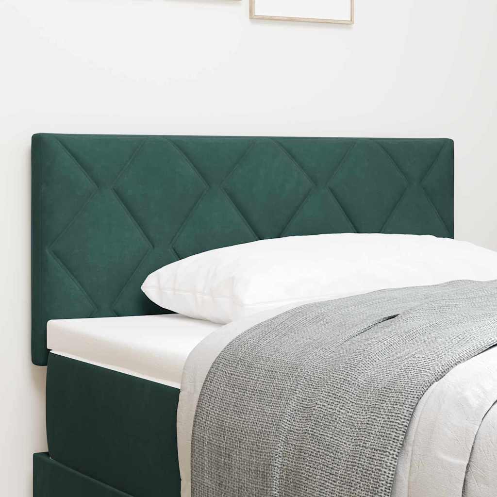 vidaXL Zagłówek Ciemna zieleń 100 cm Aksamit