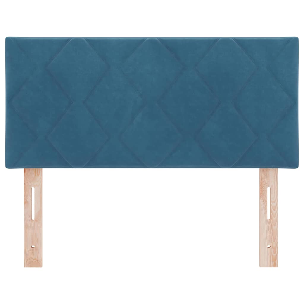 vidaXL Zagłówek Ciemnoniebieski 100 cm Aksamit