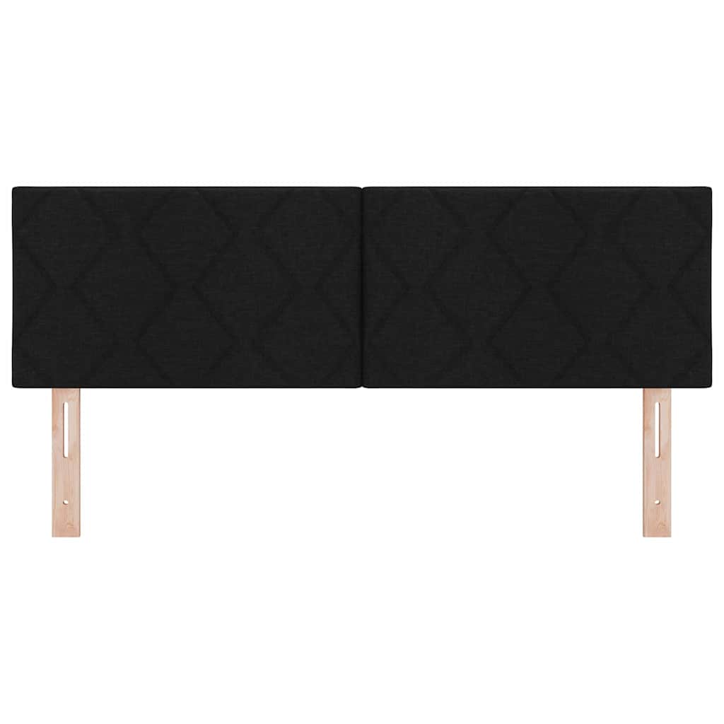 vidaXL Zagłówek Czarny 144 cm tkanina