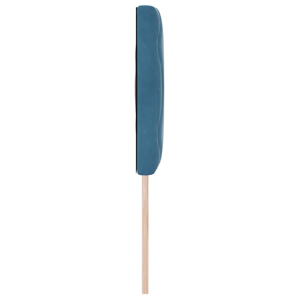 vidaXL Zagłówek Ciemnoniebieski 144 cm Aksamit