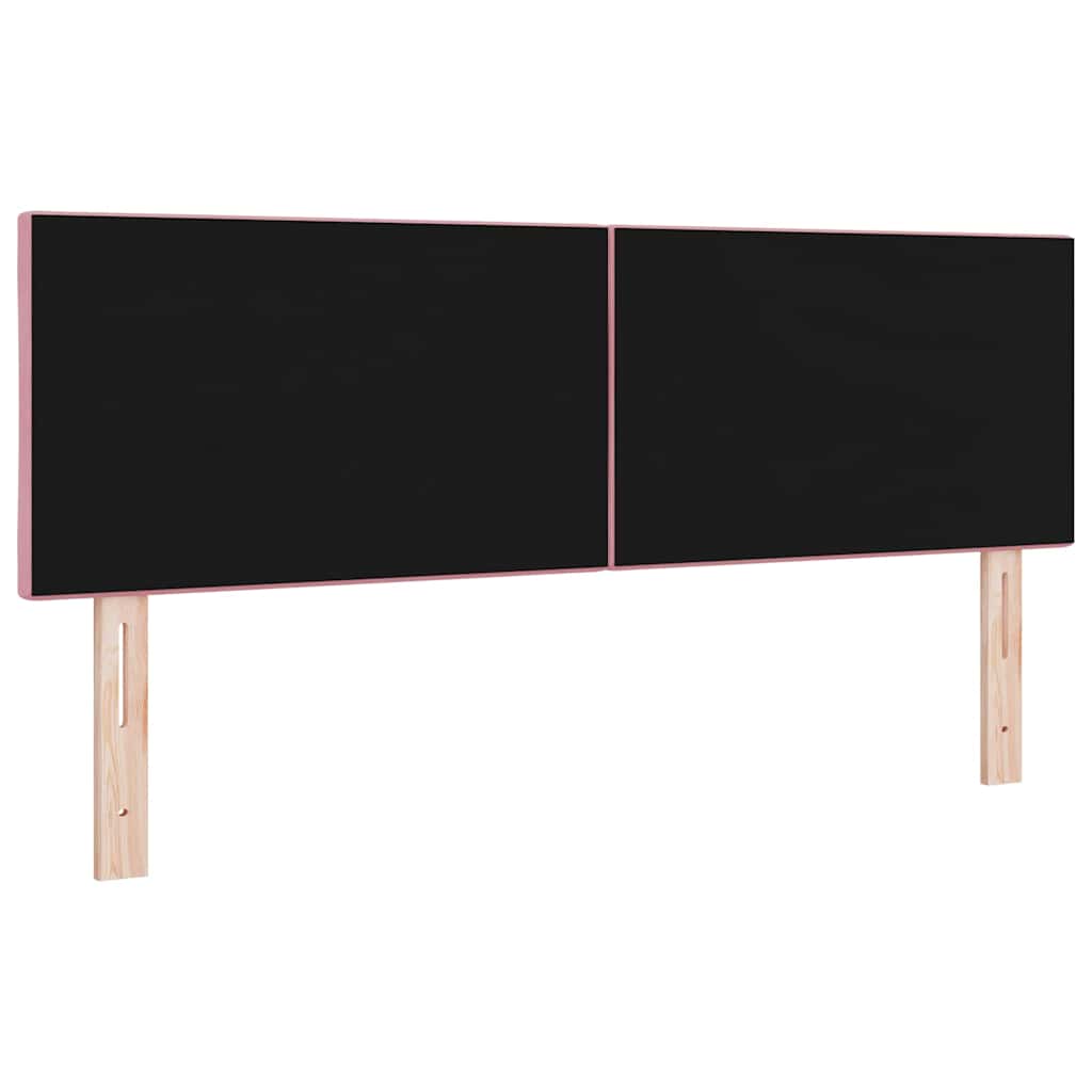 vidaXL Zagłówek Różowy 144 cm Aksamit
