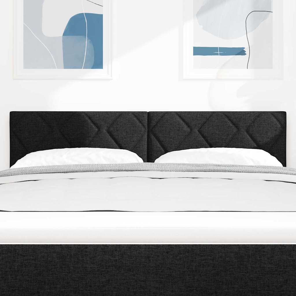 vidaXL Zagłówek Czarny 160 cm tkanina