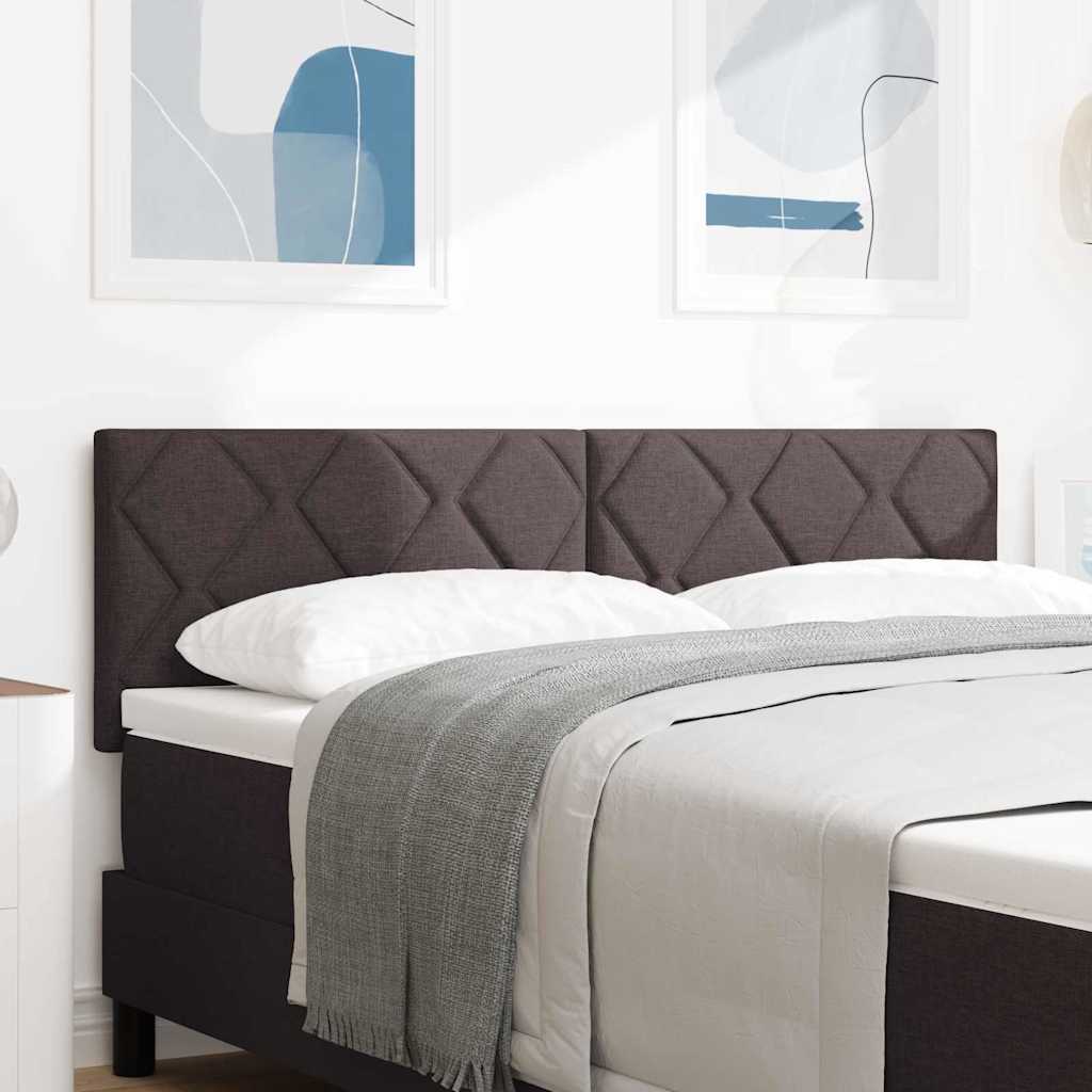 vidaXL Zagłówek Ciemny brąz 160 cm tkanina