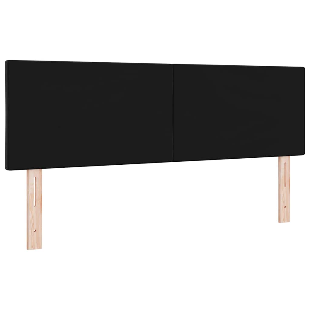 vidaXL Zagłówek Czarny 160 cm Aksamit