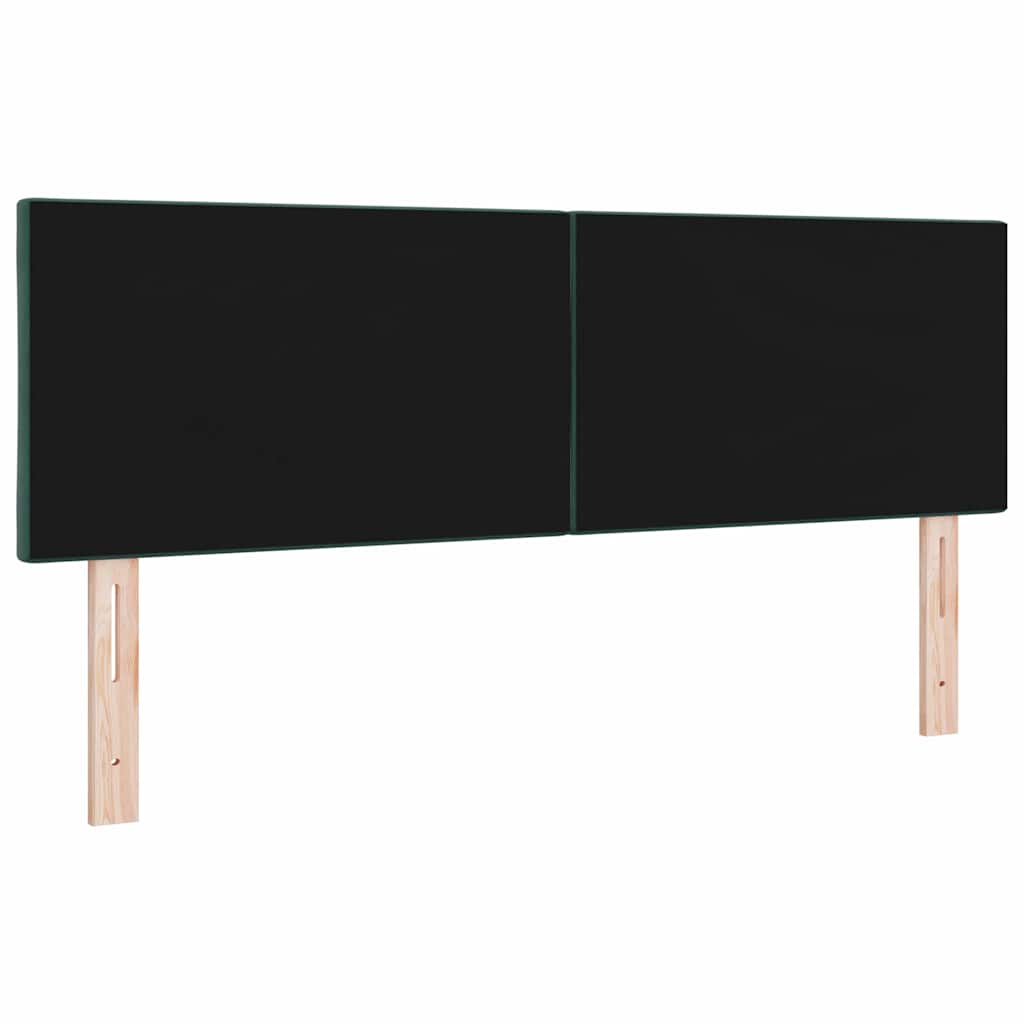 vidaXL Zagłówek Ciemna zieleń 160 cm Aksamit