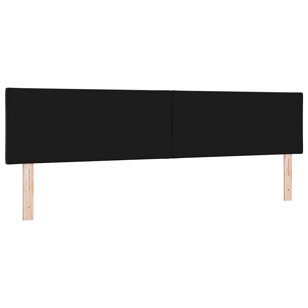 vidaXL Zagłówek Czarny 200 cm Aksamit