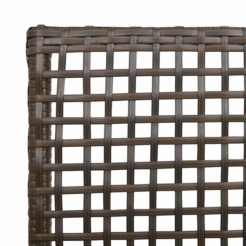 vidaXL Krzesło Ogrodowe 2 pcs Brązowy 55 x 53 x 85 cm polirattan