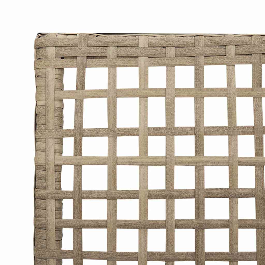 vidaXL Krzesło Ogrodowe 2 pcs Beżowy 55 x 53 x 85 cm polirattan